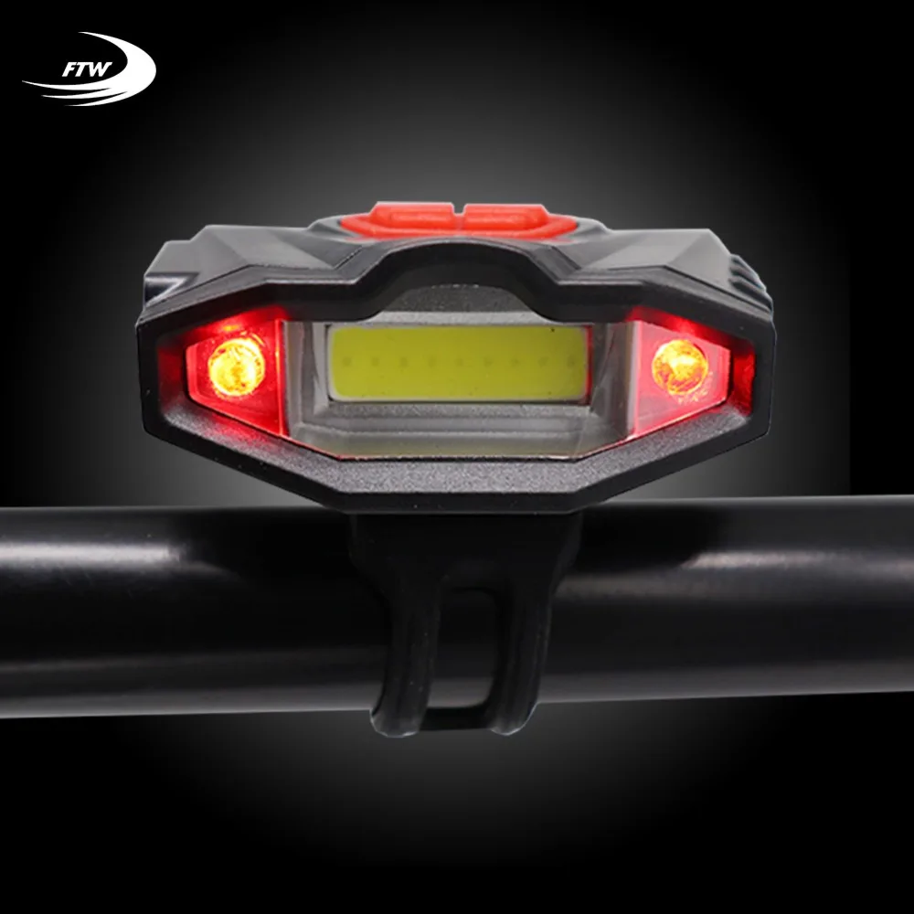 

FTW Bicycle Front Light USB Rechargeable 360 Rotatable Lamps MTB Road Bike Light LED Handlebar Rainproof Lantern Warning FL2301