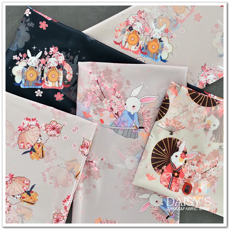 Тканевая юбка с цифровым принтом Cheongsam Hanfu DIY|Ткань| |