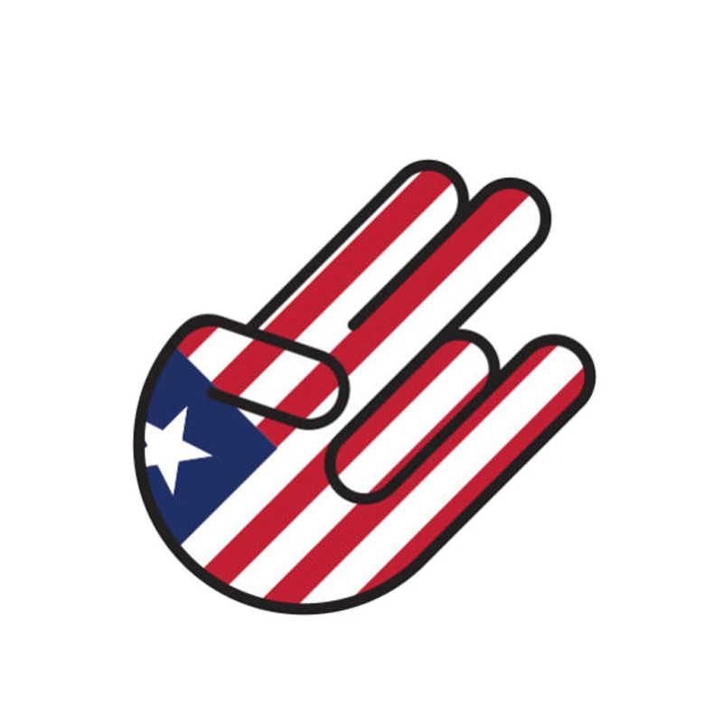 

YJZT 9.7CM*14.8CM Creative Liberia Shocker Decal Flag Funny Car Sticker Car Accessories 6-1033