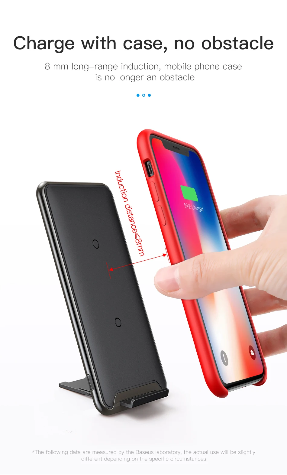 Baseus 10 Вт 3 катушки Беспроводное зарядное устройство для iPhone X/XS/XR Max 8 8 Plus 11 Pro для samsung Note 9 Qi беспроводной зарядный коврик
