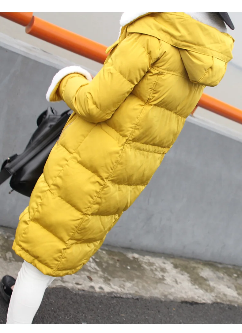 Ukraine Promotion New 2017 Winter Coat Women Plus Size Outerwear Female Medium-long Wadded Jacket Cashmere Warm Parkas L124 | Женская