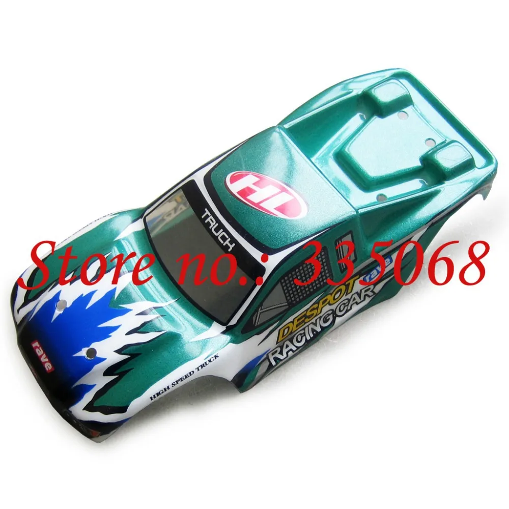 HENGLONG 3851 3 RC mini car Sacker sport 1/18 Запасные части № 12001 зеленый корпус автомобиля/кузов