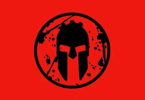 Red-Black Нейлон шесть цветов: красного, голубого, зеленого, черного, оранжевого цвета Spartan Race флаг для украшения - Цвет: Red-Black