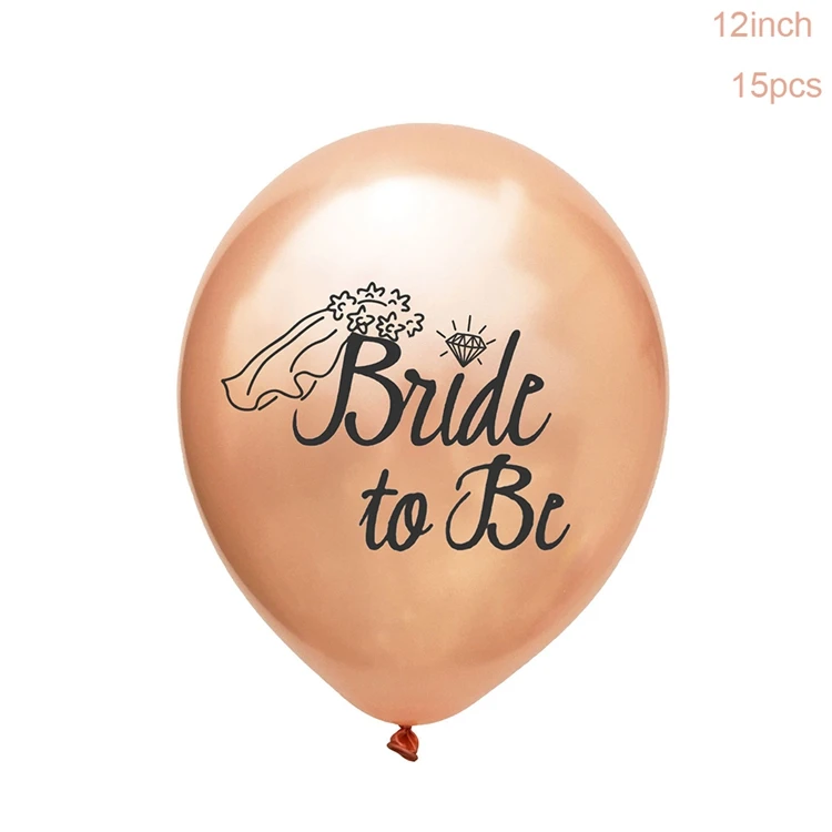 Bride To Be Yoeriwoo To Be Bridal Said Yaaas латексные шары Mr Mrs Свадебная команда Девичник вечерние украшения только что замужние - Цвет: Bride To Be