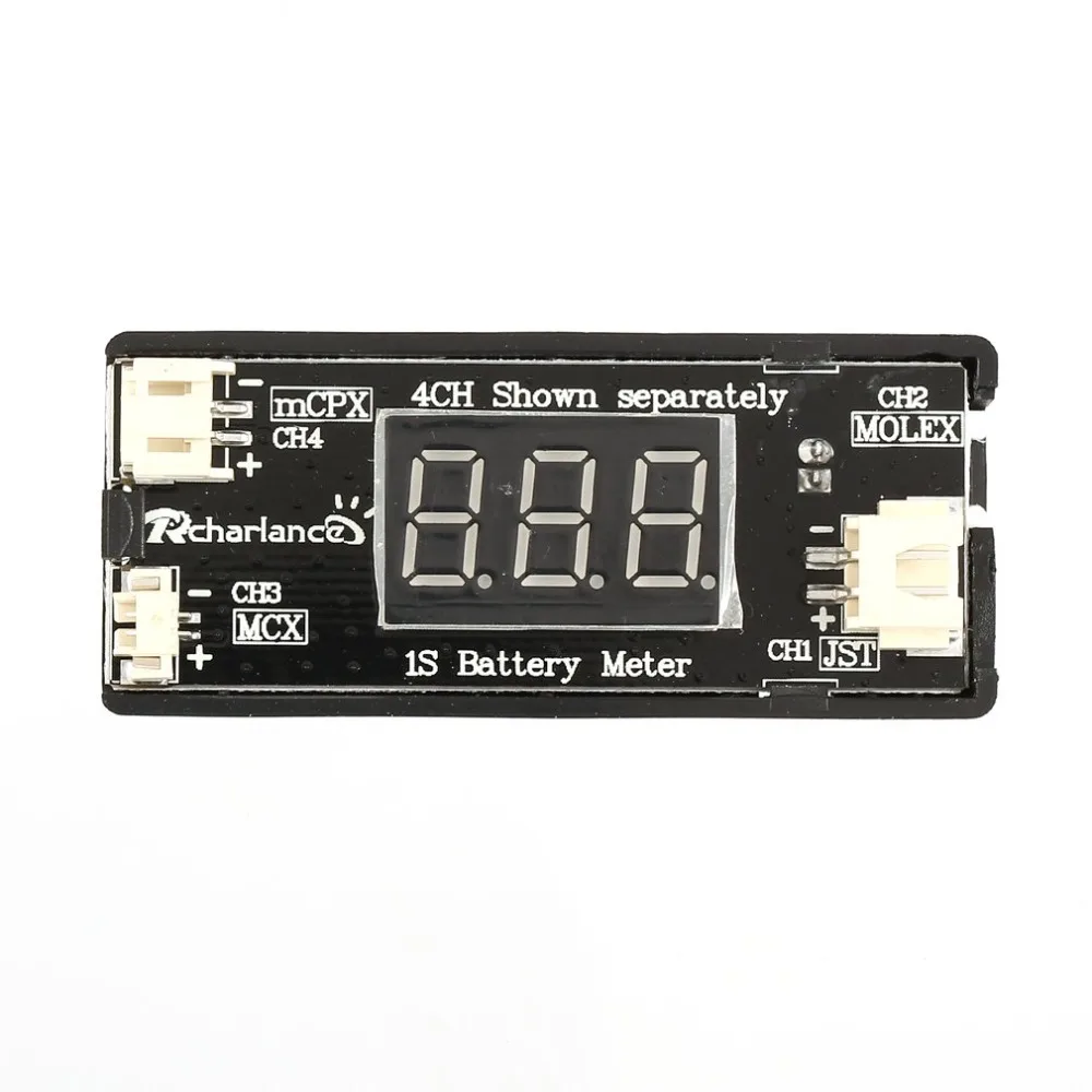 RC 1S LiPo батарея проверка напряжения тестер Измеритель для Дрон Квадрокоптер