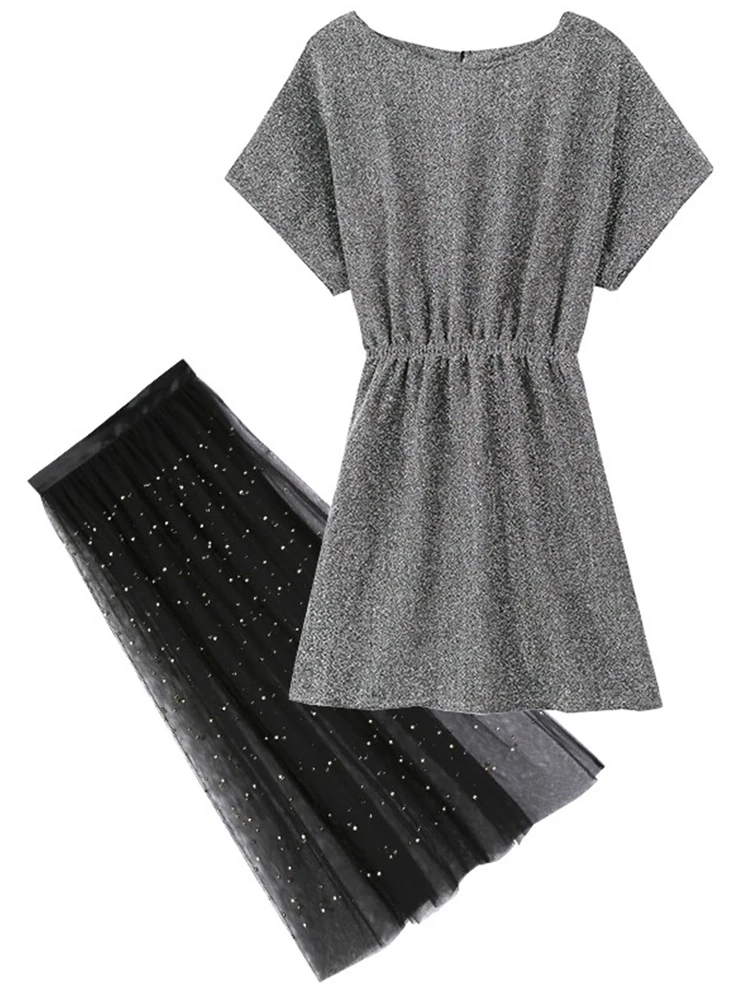 LISM/женские комплекты из двух предметов эластичная резинка на талии повседневные