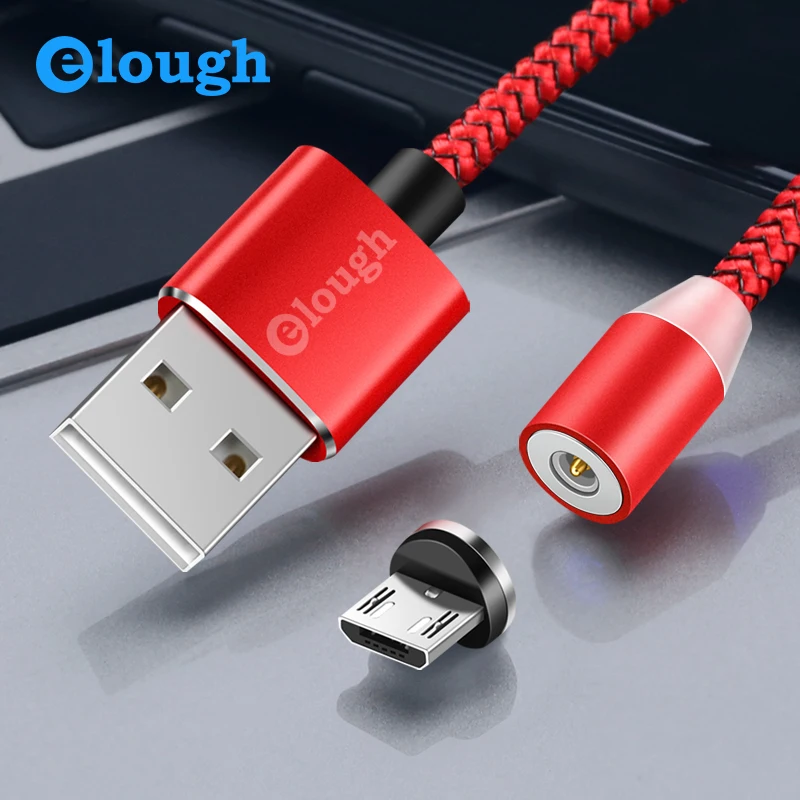 Магнитный зарядный магнитный кабель micro usb тип с для зарядного устройства iphone Elough