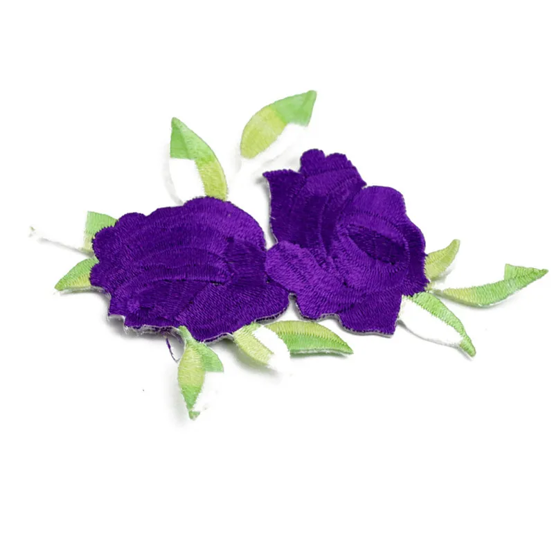 1 шт. цветок розы аппликация одежда вышивка наклейка железо на Ткань для шитья