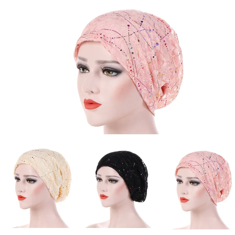 Женская кружевная Шапка бини разноцветная|Женские Skullies и шапочки| |