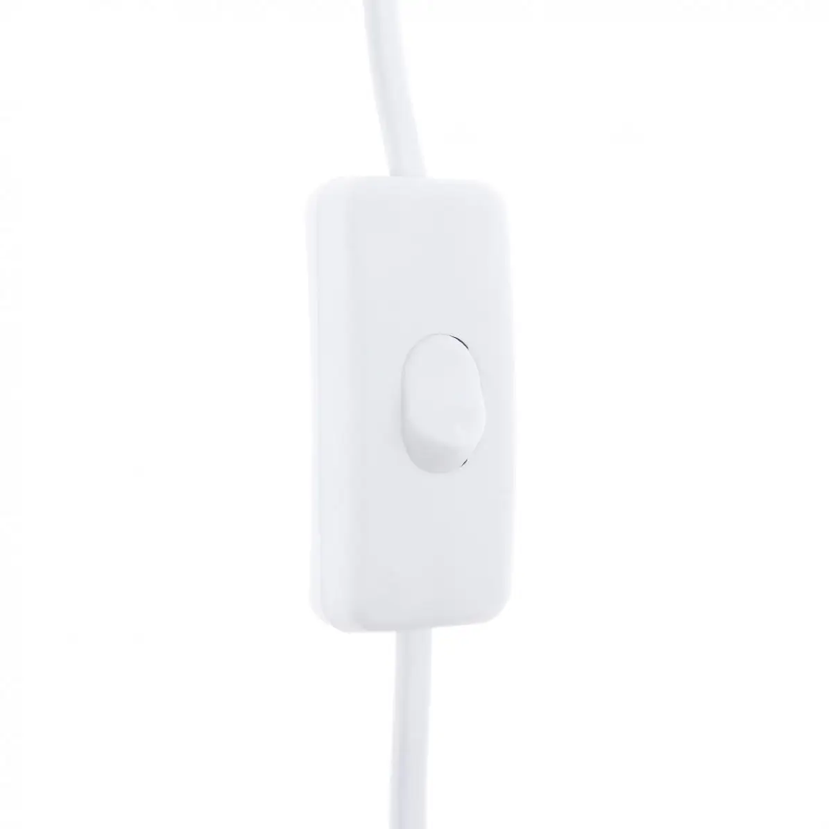 303 White Button Switch Plug Wire with 1.8m Line Length Power Cord for Desk Lamp and Other Household Lamps | Лампы и освещение