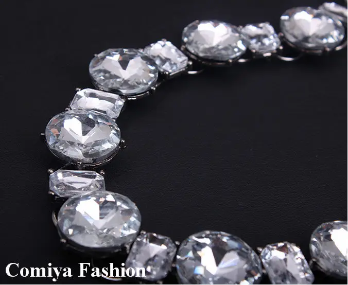 Comiya белый красный криатальный Воротник Ожерелье модное ювелирное изделие