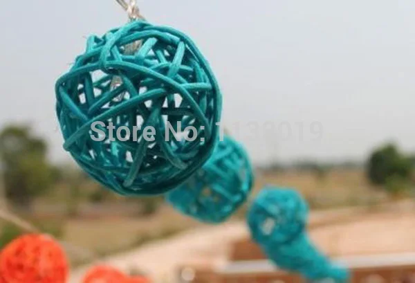 Длина 2 м 20 штук бирюзовый цвет Обувь синего цвета ротанговая Пальма клубок