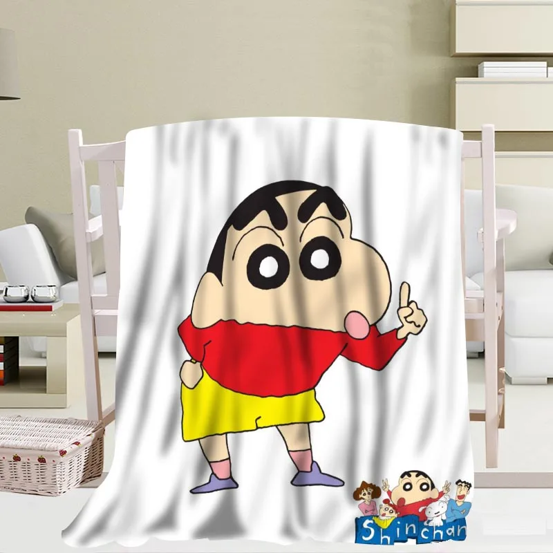 1 P+ Crayon Shin-Chan одеяло мягкое DIY одеяло для дивана, кровати для детей и взрослых теплое пользовательское одеяло размер 56x80Inch50X60Inch40X50Inch - Цвет: 1