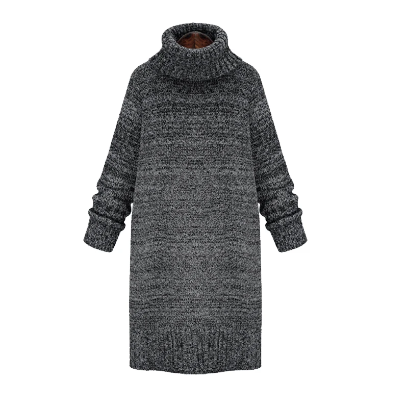 And the wind in long winter dress Korean turtleneck sweater hedging slim backing thickening | Женская одежда