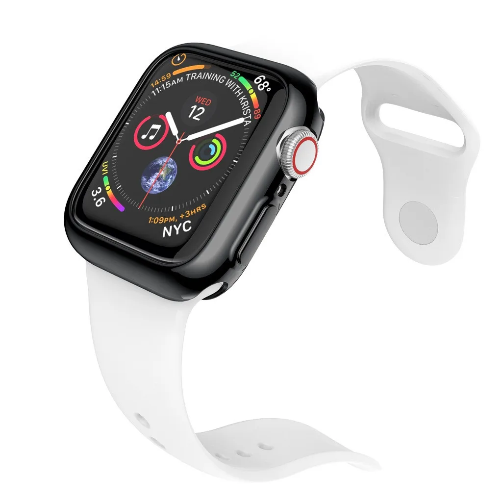 Защитный чехол бампер Xinsilu Ультратонкий из ТПУ с покрытием 44 мм 40 для Apple Watch серии