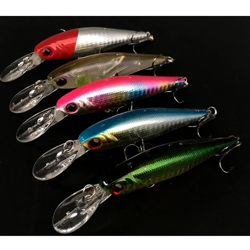 

Minnow Fishing Lure 0.5m-2m Dive Hard Bait 10g/10cm Artificial Lures Catch Fish Lot 5 Pieces Sale