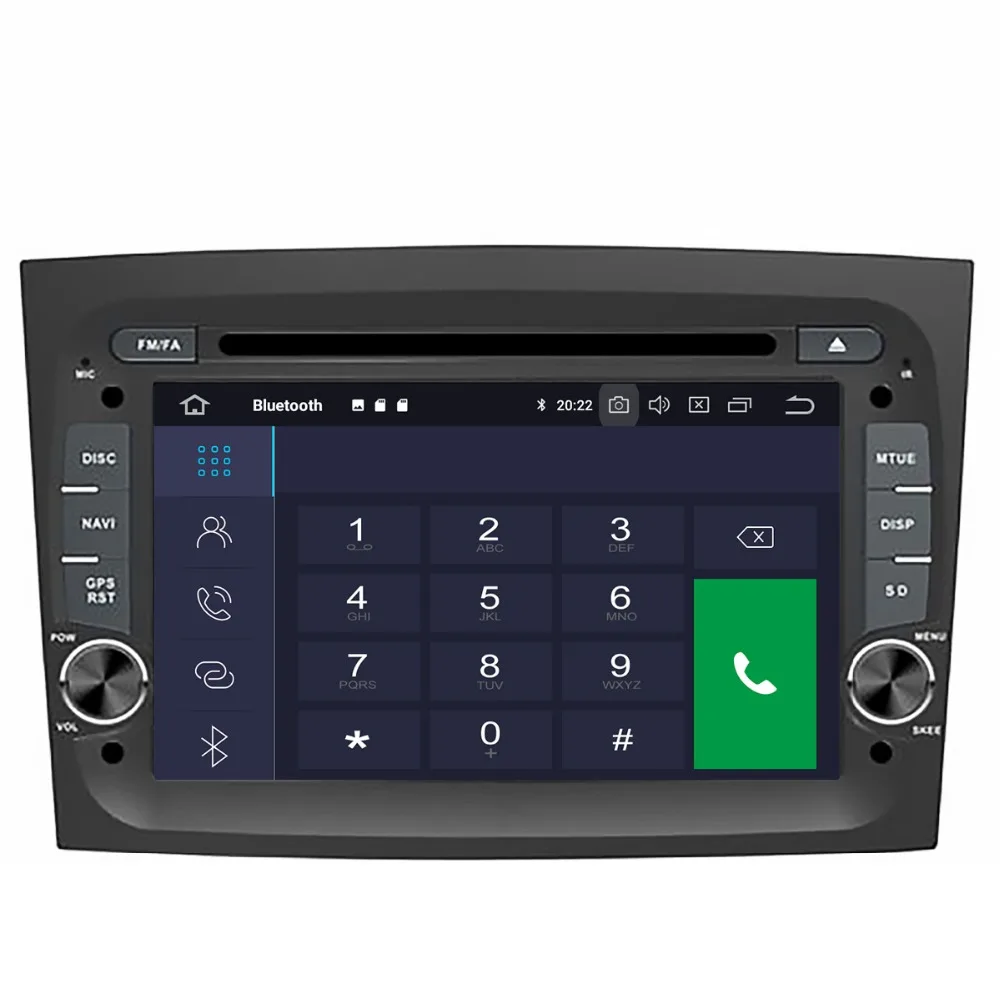Android 9 Car DVD Player GPS Navigation Headunit for FIAT DOBLO 2016-2018 Auto Stereo Unit Vehicle Multimedia Pad radio tape | Автомобили