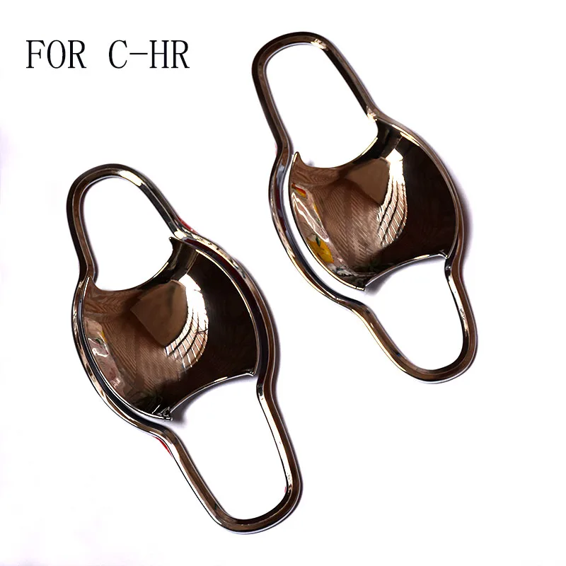 

Fit For Toyota C-HR CHR 2017 2018 Door Handle bowl cover ABS CHROME outside cover for CHR Exterior CAR Styling