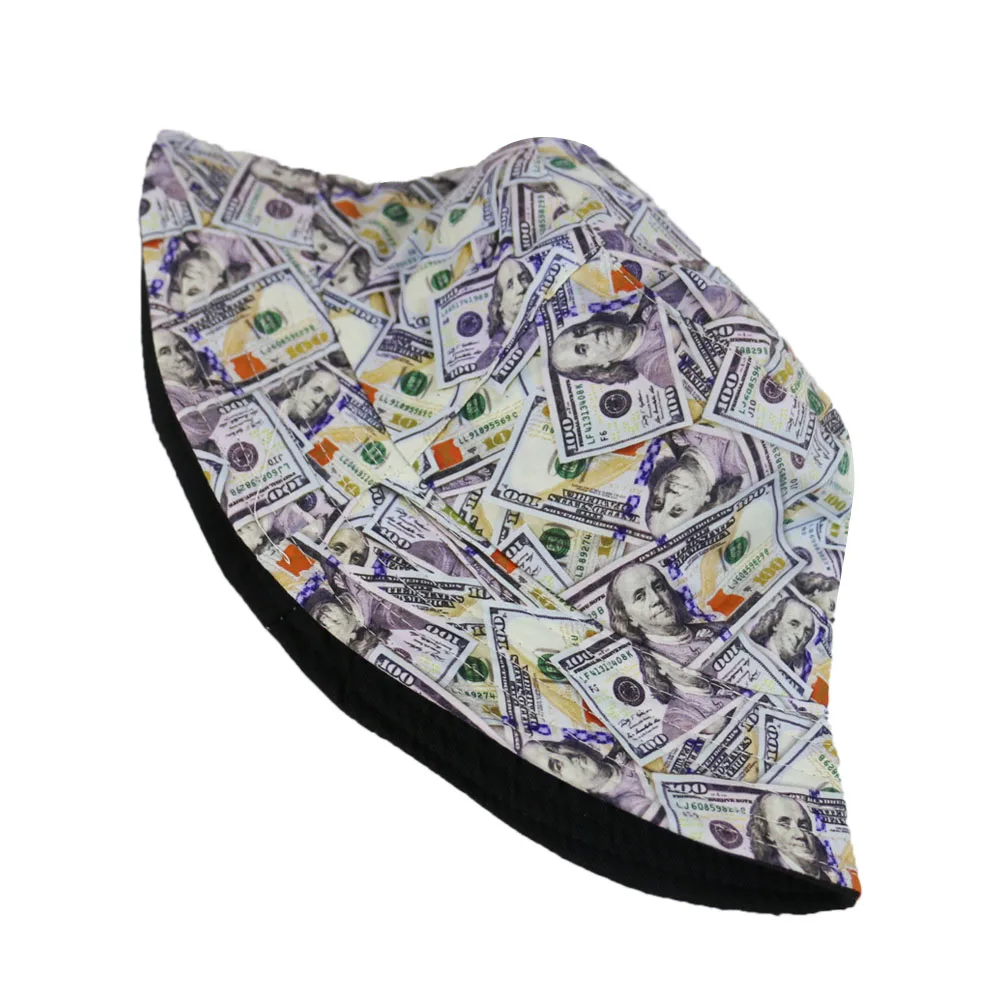 FOXMOTHER доллар шаблон Chapeau Femme рыбак шляпа для мужчин ведро шапки открытый Casquette