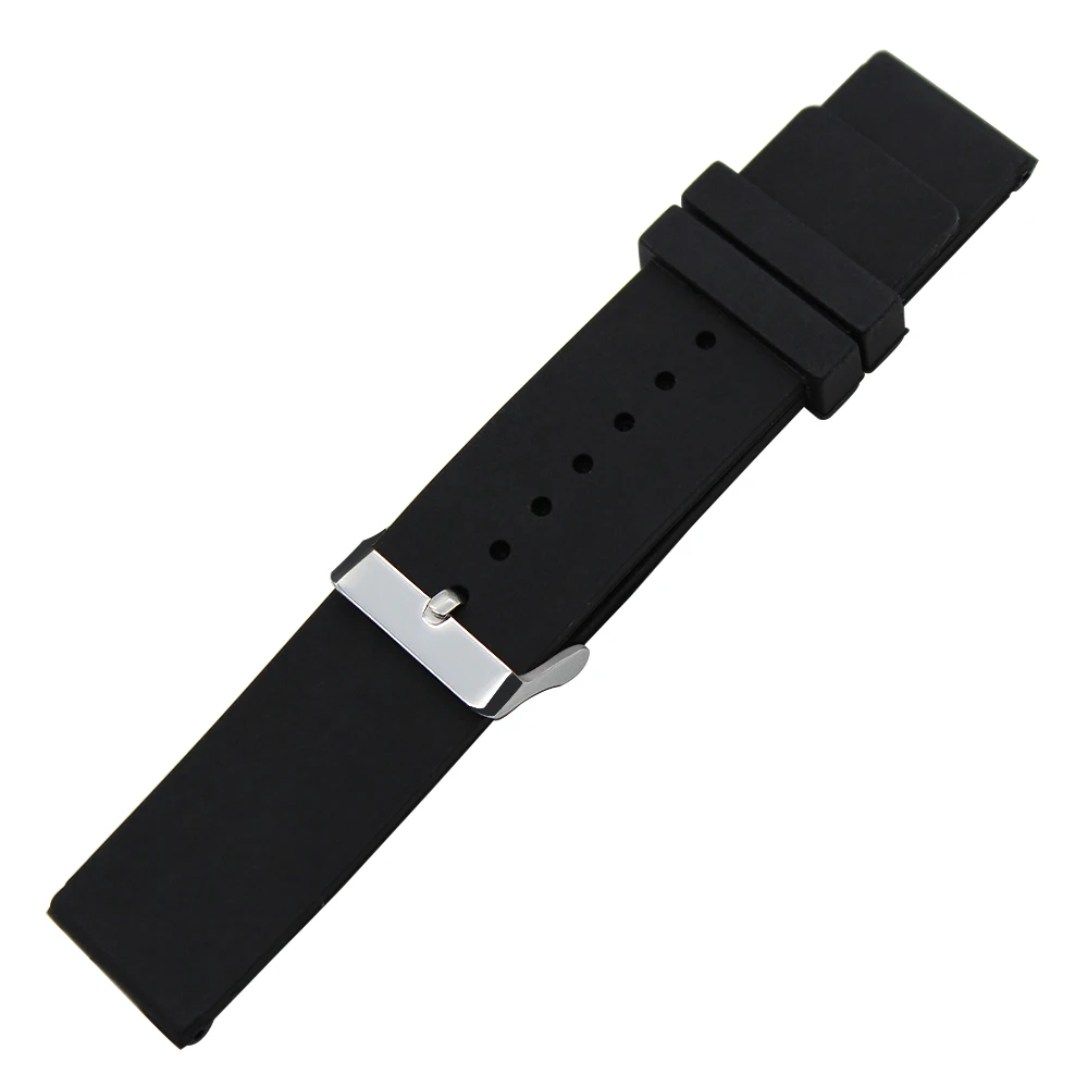 

Silicone Rubber Watch Band 22mm for Samsung Gear S3 Classic / Frontier Stainless Steel Pin Clasp Strap Wrist Belt Bracelet +Tool