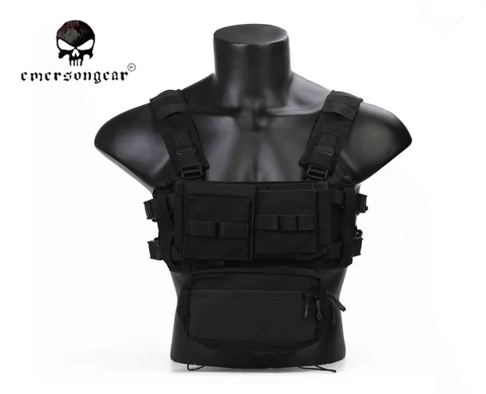 Emerson MK3 тактическая нагрудная установка Micro Fight Регулируемая расширяемая пластина для страйкбола EM2961