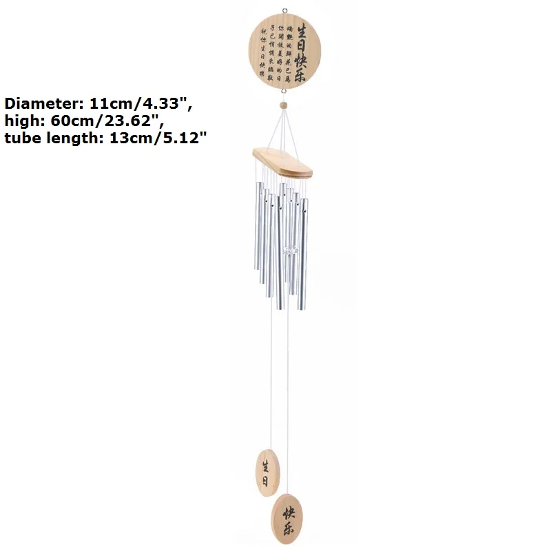 Антикварные медные трубки колокольчики Windchime открытый колокольчики живого двора сада дома висячие украшения - Цвет: 4