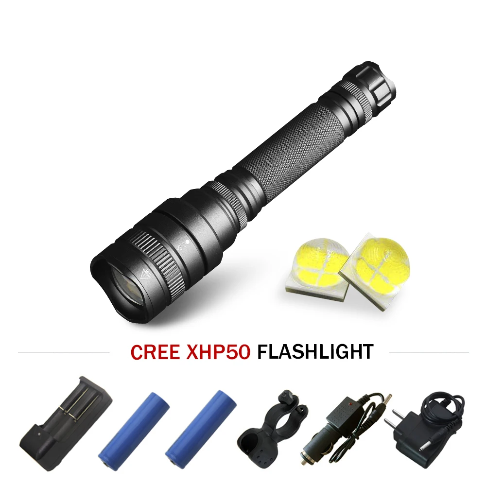 Новый светодиодный светодио дный фонарик XHP50/XHP70 зум Выделите люмен lanterna