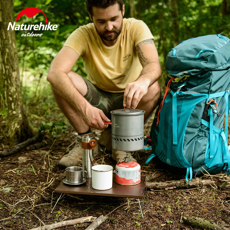 NatureHike Outdoor Foldable Mini Desk Portable Picnic Table Camping Aluminum Alloy Folding Stainless Steel | Спорт и развлечения