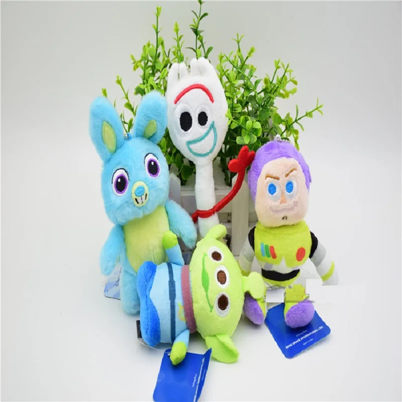 Новый фильм История Игрушек 4 плюшевые мягкие куклы Forky Bunny Alien Buzz Lightyear набитый