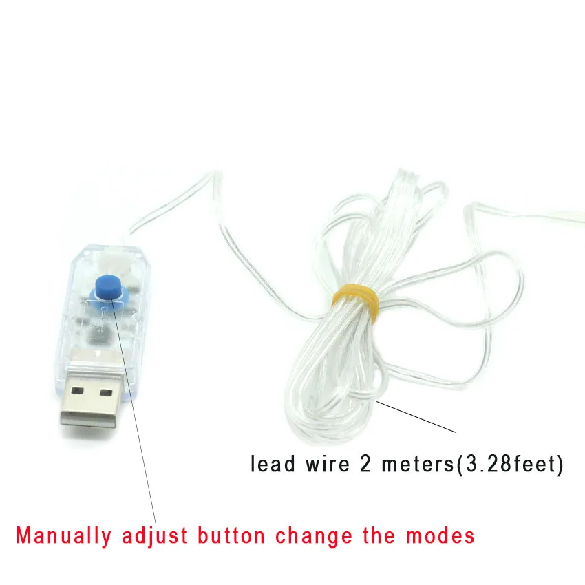 USB 5V 8 Modes Remote control 100LED 50LED SMD Sliver Light Waterproof String Fairy Lamp For Party Wedding Holiday LED Dec | Лампы и