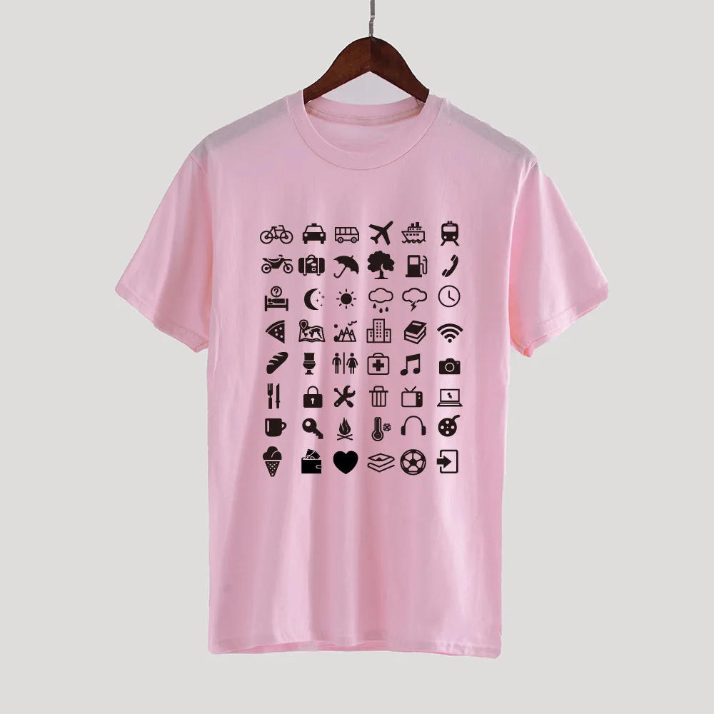 Женская одежда туристический Символ Футболка женская короткий рукав Топ женский