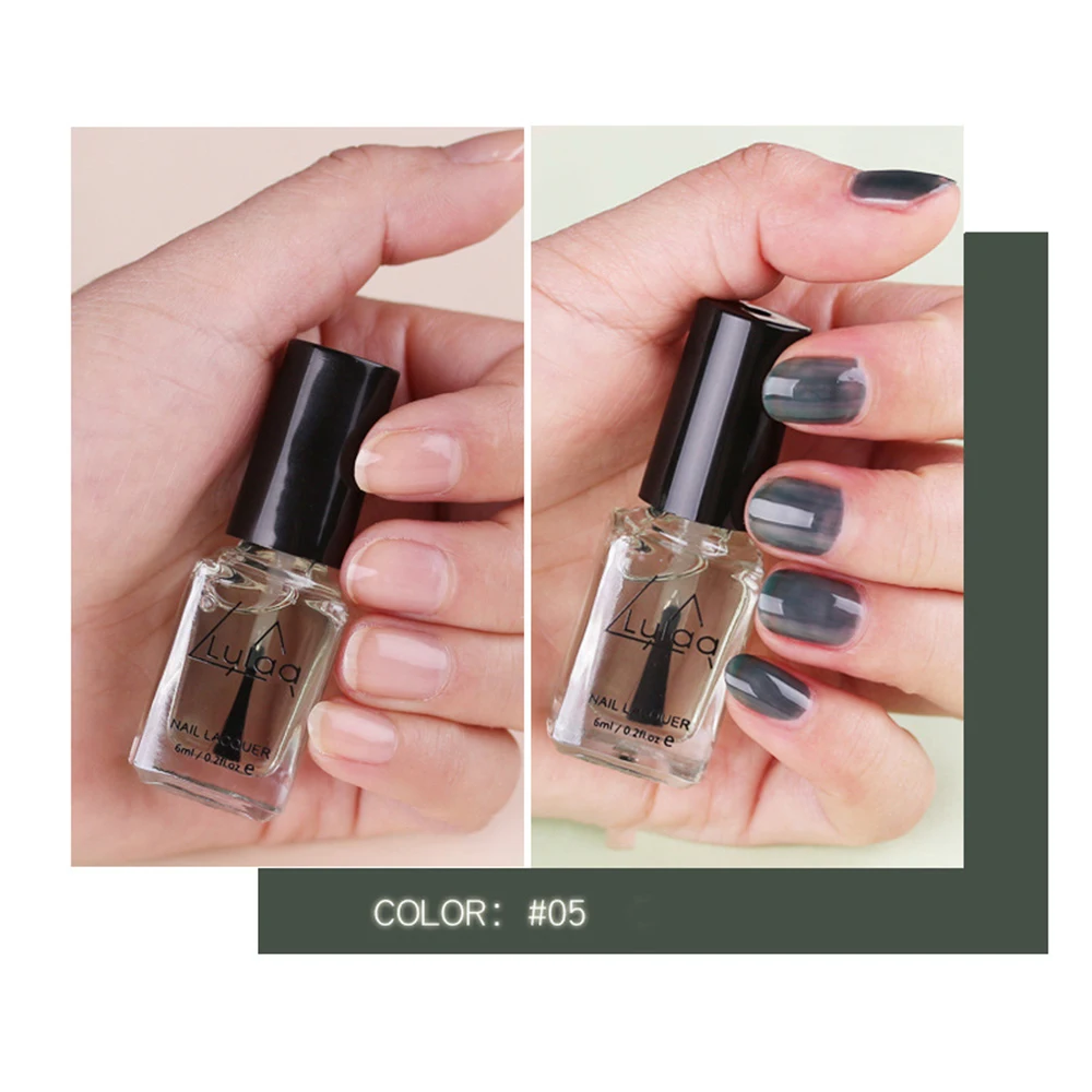 05 UV Ray Tracing 6 Colors Sunlight Change Nail Polish Lacquer Paint Beauty Set 6ml Variability Art Gel Mild and Tasteless TSLM2 - Цвет: 05
