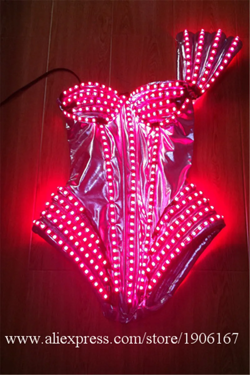 Полноцветный светодиодный светящийся женский костюм DS танцевальная одежда для