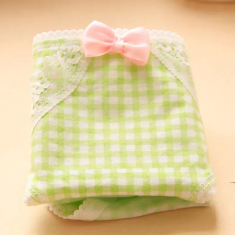Женское нижнее белье хлопковые сексуальные кружевные трусики с бантом и принтом