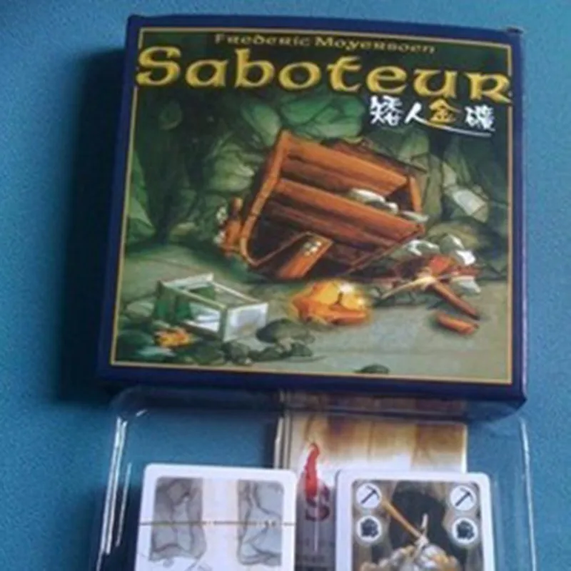 Настольная игра Saboteur 1 + 2 версия/версия Saboteur1 смешная настольная с инструкциями на