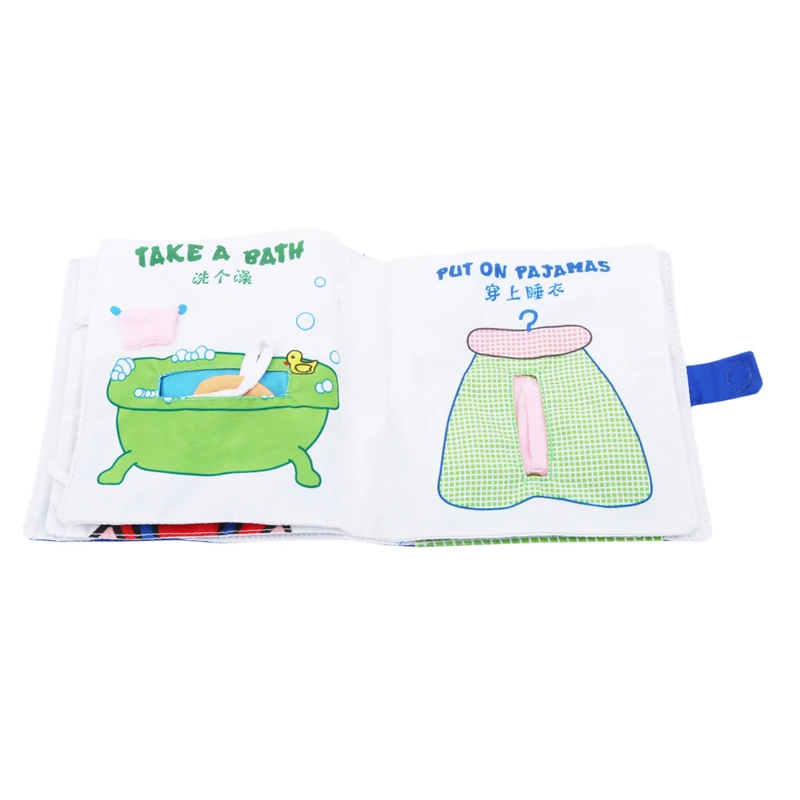 Baby Goodnight Lullaby Cloth Books 3D Unfold Story Tale Book Infant Kids Early Development intelligence Toys | Игрушки и хобби