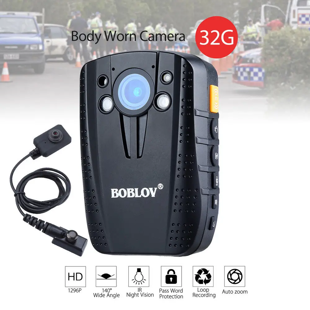 Портативный видеорегистратор BOBLOV HD31 2 0 &quotс ЖК экраном 140 градусов 1296P 14MP Full 3000 мАч