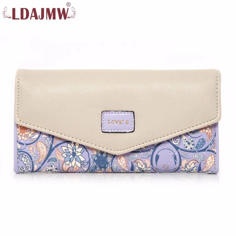 LDAJMW горячая Распродажа Длинный кошелек-конверт из искусственной кожи роскошный