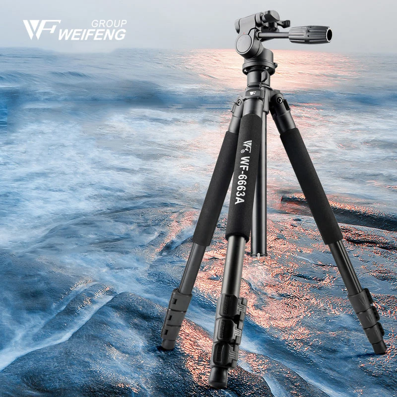Weifeng WF 6663A штативы три алюминиево магниевого сплава штатив Трипод для путешествий