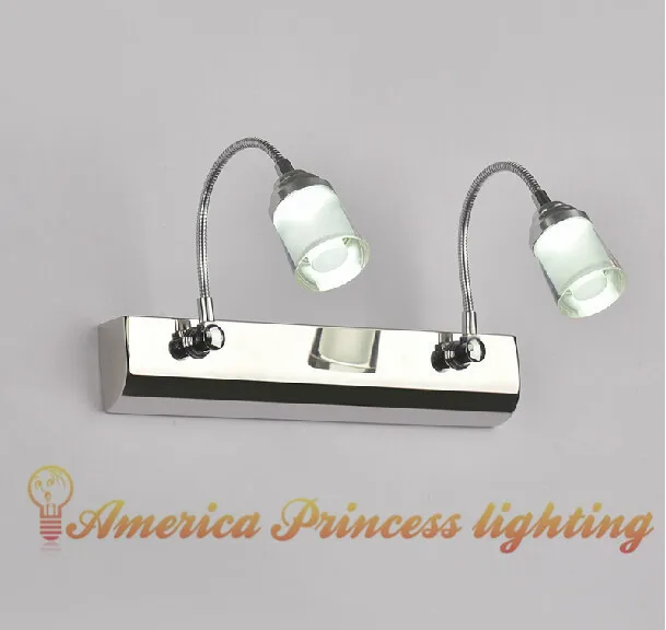 

LED Wall light Bathroom mirror lights cabinet Cosmetic Light Waterproof Fog,Material: Stainless steel / acrylic, AC220V