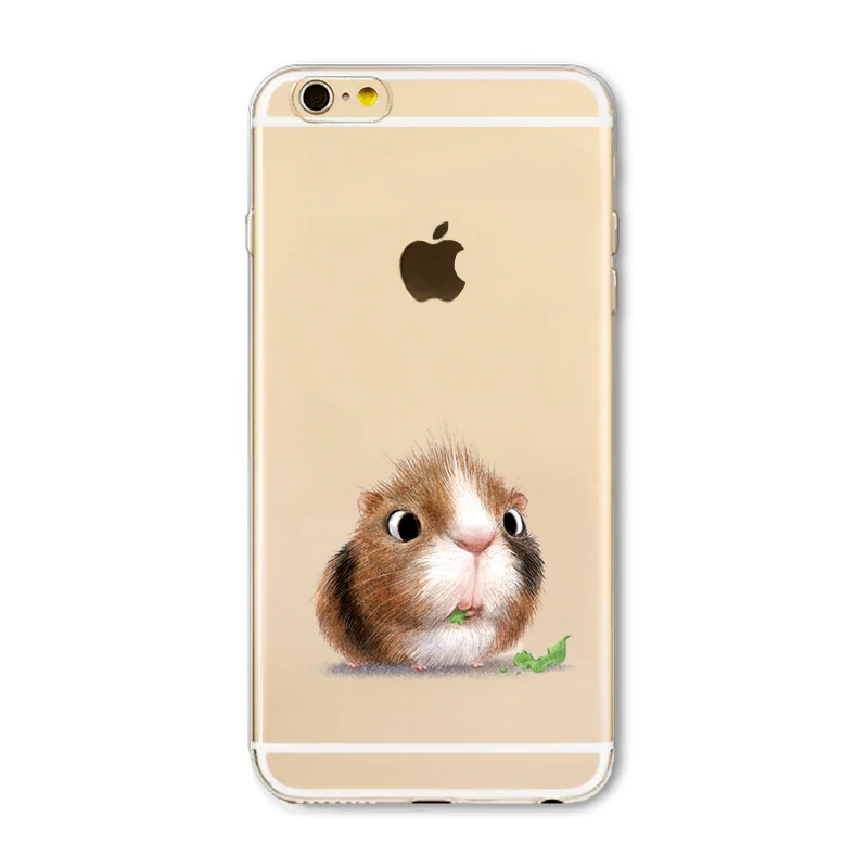 Cute Cat Phone Case For Apple iPhone 6 6S 5 5S SE Soft TPU Silicon Transparent Cover Owl Animal Cases for |