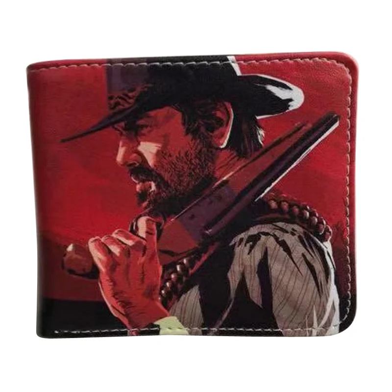 Кошелек для мужчин, игра red dead redemption 2, кошелек, держатель для карт, двойной кошелек с отделением для монет, держатель для фото