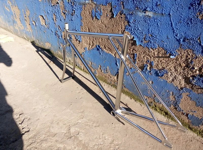 700C велосипед 53Ccm 55 см 58 см рама для велосипеда Fixie gear рама и вилка для велосипеда хромированная стальная рама для велосипеда