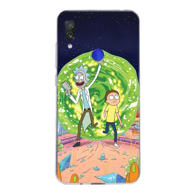 Рик и Морти силиконовый чехол для Xiaomi Redmi Note 7 6 Pro 5 4 4X K20 7A Y3 S2 5A 6A Xiomi Pocophone F1 9 SE 8 A2 lite