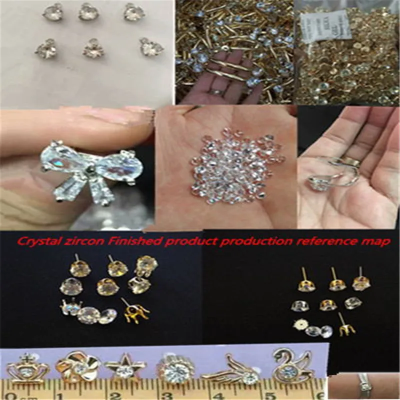 Круглый Белый Кристалл Циркон Диаметр 5 мм 9000 шт. DIY кольцо Серьги брошь