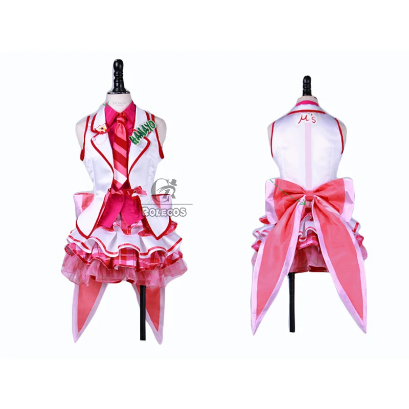 Rolecos японского аниме Love Live! Костюмы для косплея Косака Хонока Котори минами аясе