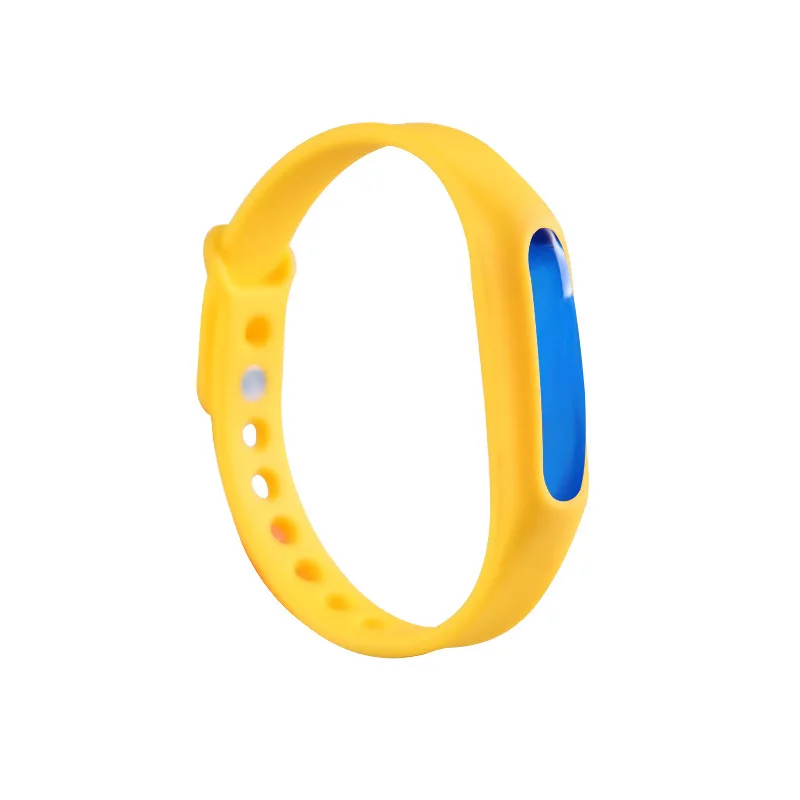 1 Pcs Sell Liquid Drive Midge Bracelet Plant Essential Oil Drive Midge Watch Children Cute Silicone Watch - Цвет: yellow