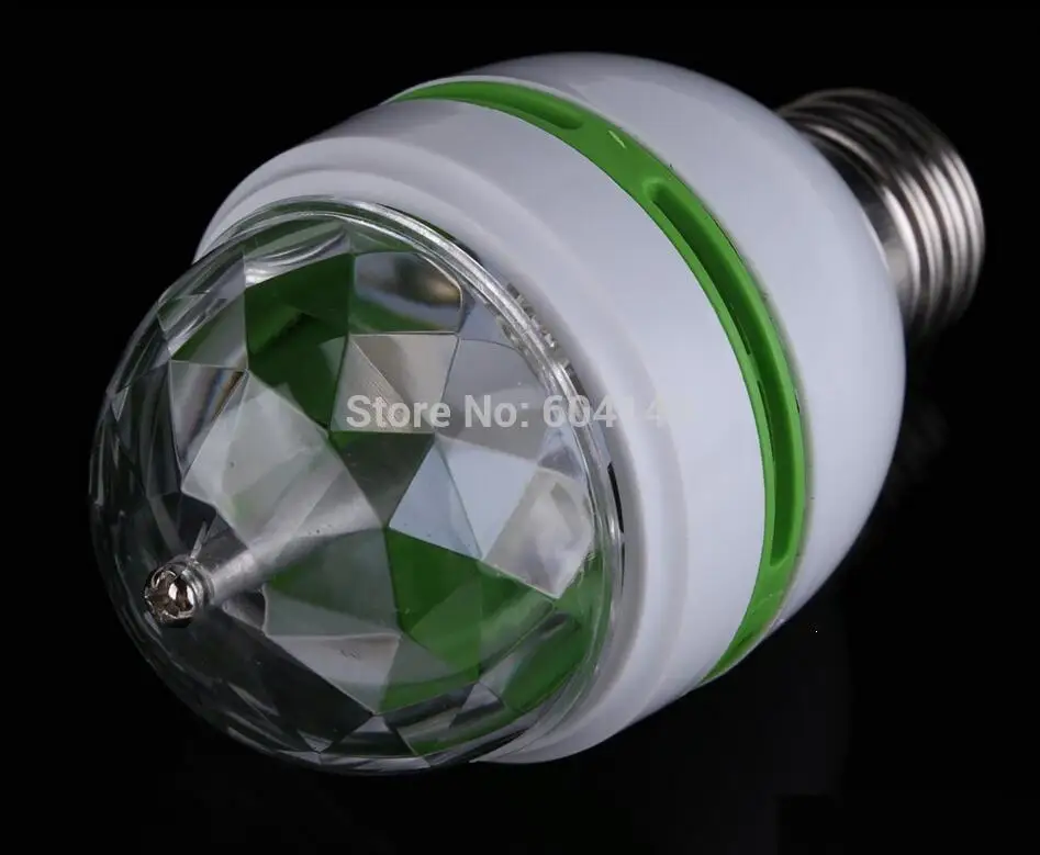 E27 3W красочные авто вращающиеся RGB светодиодные лампы лазерное пятно Снежинка