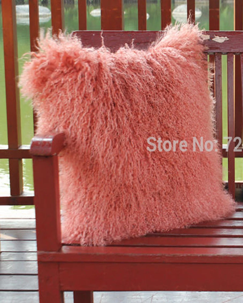 Монгольский (Тибетский) Меховой чехол для подушки дивана из натурального меха