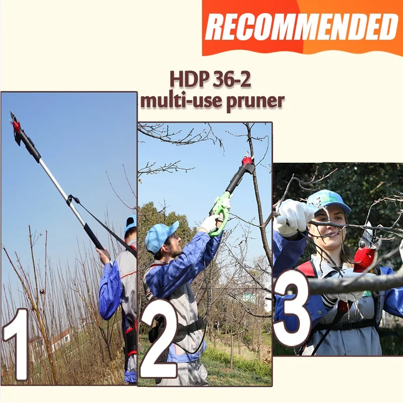 

high tree pruner multi use, can be used as handle pruner and long extenion pole pruner